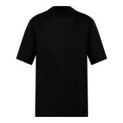 Low Brand Svart bomull T-shirt med rund hals Black, Herr