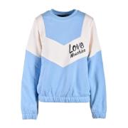 Love Moschino Himmelblå Sweatshirt för Kvinnor Blue, Dam