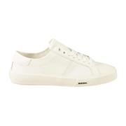 Diesel Läder Sneakers med Gummisula White, Dam