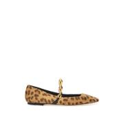 Jimmy Choo Leopardmönstrade Tilda Ballerina Skor Multicolor, Dam