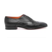 Santoni Klassiska Oxford Skor i Svart Black, Herr