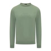 Ermenegildo Zegna Högpresterande Crewneck Tröja Green, Herr