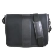 Coach Pre-owned Pre-owned Canvas axelremsvskor Black, Dam