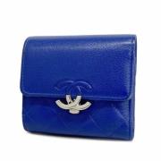 Chanel Vintage Pre-owned Laeder plnbcker Blue, Dam