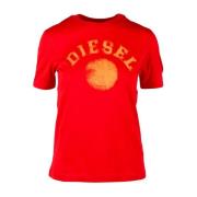 Diesel T-Shirts Red, Dam