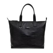 Dolce & Gabbana Läder shopper väska Black, Herr