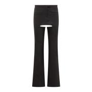 Courrèges Ull Chaps Byxor Black, Dam