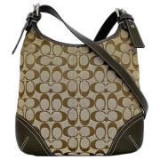 Coach Pre-owned Pre-owned Canvas axelremsvskor Brown, Dam