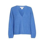 Marie Méro Koboltblå Knapp Cardigan Blue, Dam