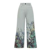 Forte Forte Wide Trousers Multicolor, Dam