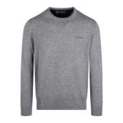 MC2 Saint Barth Ullblandad Crewneck Sweater Fw24 Gray, Herr