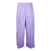 Liviana Conti Bomullsblandning Stretchbyxor Purple, Dam