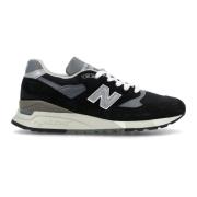 New Balance Svarta Sneakers Låg Topp Snörskor Black, Herr