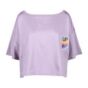 Douuod Woman Bomull T-shirt Purple, Dam