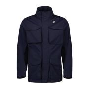 K-Way Stretch Nylon Manphy Parka för Män Blue, Herr