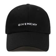 Givenchy Svart Broderad Keps Black, Herr