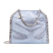 Stella McCartney Mini Tote Axelväska i Shaggy Deer Blue, Dam