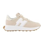 Hogan Beige/Vit Sneaker för Damer Beige, Dam