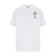 Casablanca Nature Teacher Vit Ekologisk Bomull T-shirt White, Herr