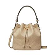 Tory Burch Beige hinkväska med monogram Beige, Dam