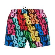 Dsquared2 Badshorts med logotyp Multicolor, Herr