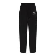 Dolce & Gabbana Sweatpants med logotyp avslutad med skimrande kristall...