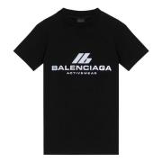 Balenciaga Kortärmad rund hals T-shirt Black, Dam