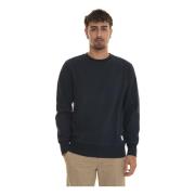 Gant Enfärgad Crewneck Sweatshirt med Plysch Interiör Blue, Herr