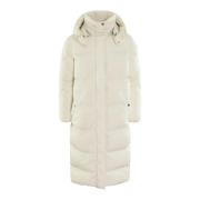 Woolrich Lång Parka Jacka för Kvinnor Beige, Dam