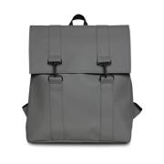 Rains MSN Bag W3 Logo Ryggsäck Gray, Herr