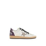 Golden Goose Glittrig Ball Star Sneakers White, Dam