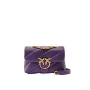 Pinko Lila Love Puff Mini Väska Purple, Dam