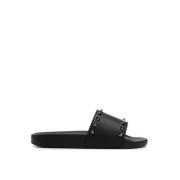 Valentino Garavani Svarta Slides med Ton Studs Black, Herr