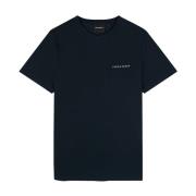 Lyle & Scott Broderad T-shirt för män Blue, Herr