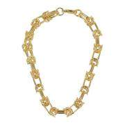 Federica Tosi Guld Lace Cecile Halsband Yellow, Dam