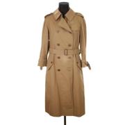 Burberry Vintage Pre-owned Polyester ytterklder Beige, Dam