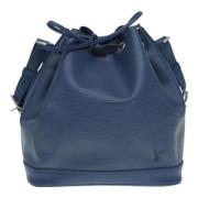 Louis Vuitton Vintage Pre-owned Laeder axelremsvskor Blue, Dam