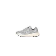 RUN OF Metallica Silverläder Sneakers Gray, Dam