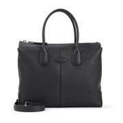 Tod's Svart Läder Väska Black, Dam