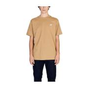 New Balance Beige Bomull Herr T-shirt Vår/Sommar Kollektion Beige, Her...