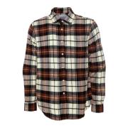 Portuguese Flannel Mjuk Flanellskjorta med Kentkrage Multicolor, Herr