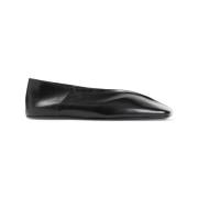 Jil Sander Svarta Ballerina Skor Black, Dam