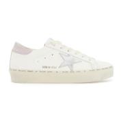 Golden Goose Metallstjärna Läder Sneakers White, Dam