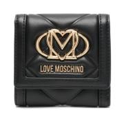 Love Moschino Svarta Plånböcker för Stiligt Utseende Black, Dam