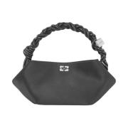 Ganni Mini Satin Bou Väska Black, Dam