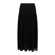 Ulla Johnson Utställd Midi Kjol Black, Dam