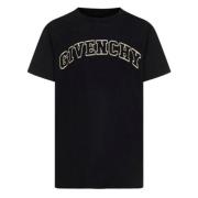 Givenchy Logo Appliqué Slim Fit T-shirt Svart Black, Herr