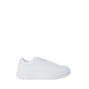 Armani Exchange Vita Läder Sneakers Vår/Sommar Kollektion White, Herr