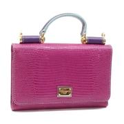 Dolce & Gabbana Pre-owned Pre-owned Laeder plnbcker Purple, Dam