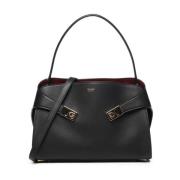 Salvatore Ferragamo Svart Axelväska Black, Dam